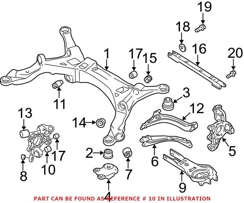 Volvo Control Arm Bushing - Rear 9490797